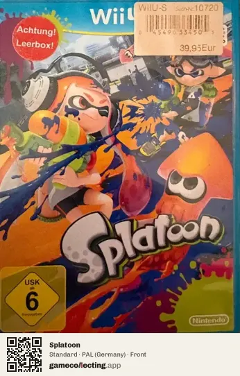 Splatoon Nintendo Wii U, Germany box front