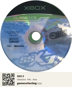 SSX 3 Xbox, PAL disc