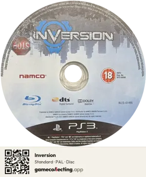 Inversion PlayStation 3, PAL disc
