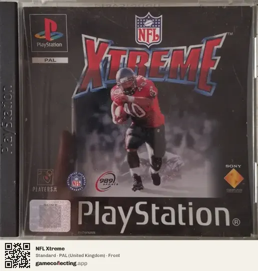 NFL Xtreme PlayStation, United Kingdom box front