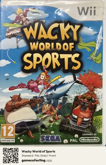 Wacky World of Sports Nintendo Wii, Italy box front