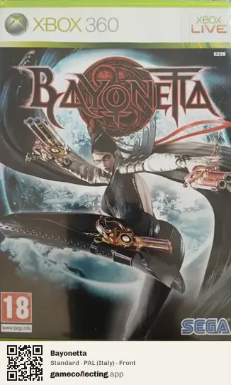 Bayonetta Xbox 360, Italy box front