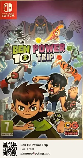 Ben 10: Power Trip Nintendo Switch, PAL box front