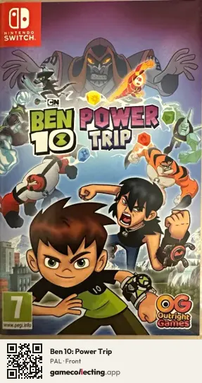 Ben 10: Power Trip Nintendo Switch, PAL box front