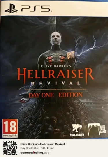 Clive Barker's Hellraiser: Revival PlayStation 5, PAL box front