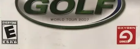 ProStroke Golf: World Tour 2007, the ESRB box on its front