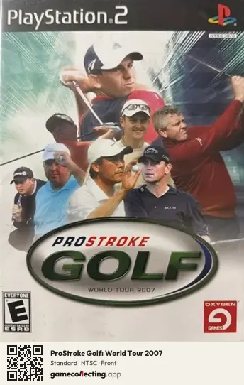 ProStroke Golf: World Tour 2007 PlayStation 2, NTSC box front