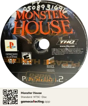 Monster House PlayStation 2, NTSC disc