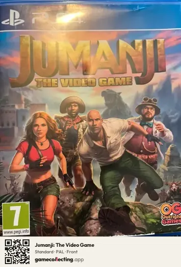 Jumanji: The Video Game PlayStation 4, PAL box front