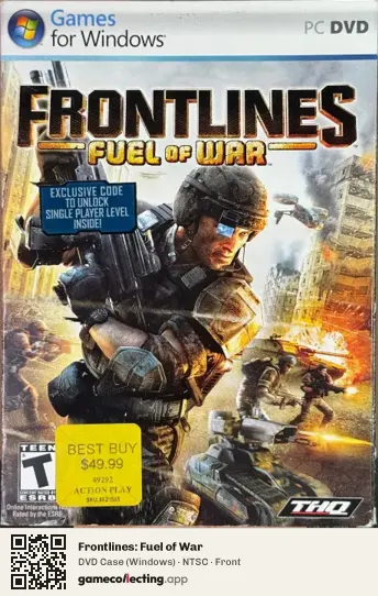 Frontlines: Fuel of War Computer, NTSC box front