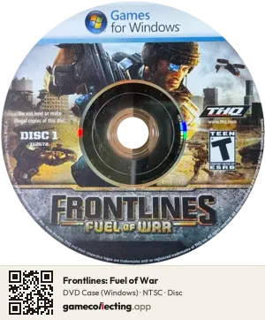Frontlines: Fuel of War Computer, NTSC disc