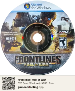 Frontlines: Fuel of War Computer, NTSC disc