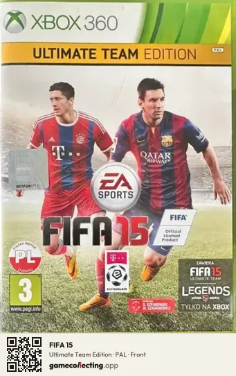 FIFA 15 Xbox 360, PAL box front