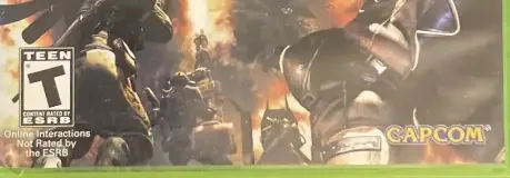 Lost Planet 2, the ESRB box on its front