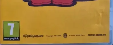 Cuphead, the PEGI square on its front