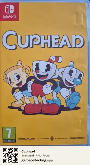 Cuphead Nintendo Switch, PAL box front