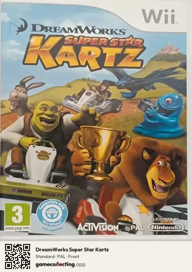 DreamWorks Super Star Kartz Nintendo Wii, PAL box front