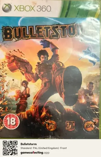 Bulletstorm Xbox 360, United Kingdom box front