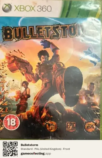 Bulletstorm Xbox 360, United Kingdom box front
