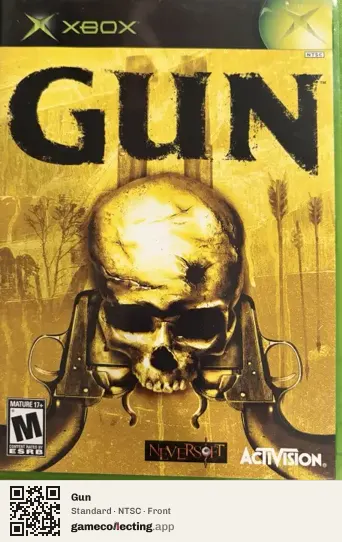 Gun Xbox, NTSC box front
