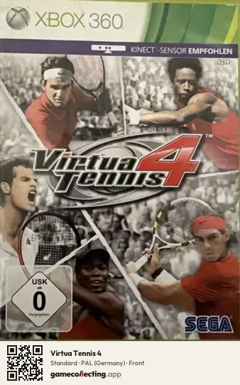 Virtua Tennis 4 Xbox 360, Germany box front