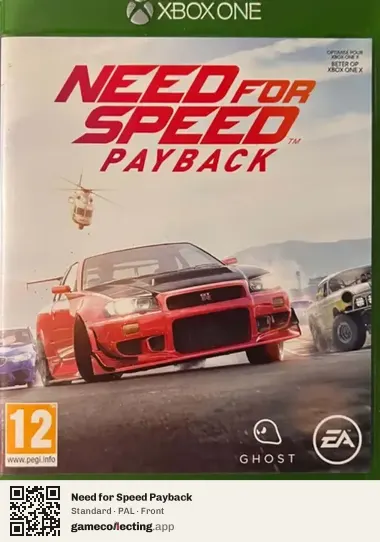 Need for Speed Payback Xbox One, PAL box front