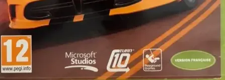Forza Horizon, the PEGI square on its front