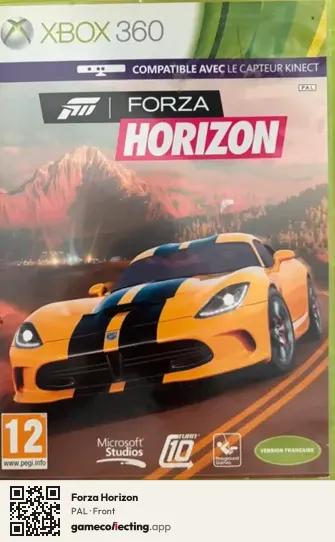 Forza Horizon Xbox 360, PAL box front