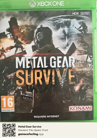 Metal Gear Survive Xbox One, Spain box front