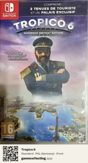 Tropico 6 Nintendo Switch, Germany box front