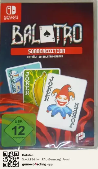 Balatro Nintendo Switch, Germany box front