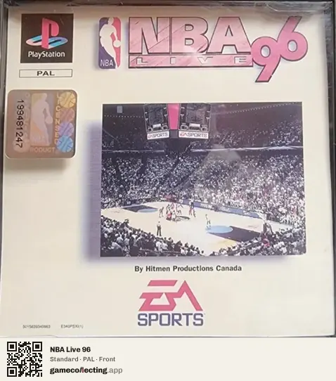 NBA Live 96 PlayStation, PAL box front