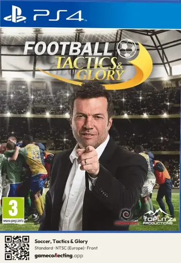 Soccer, Tactics & Glory PlayStation 4, Europe box front