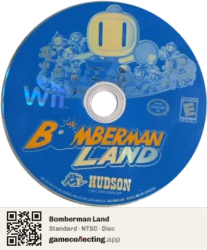 Bomberman Land Nintendo Wii, NTSC disc