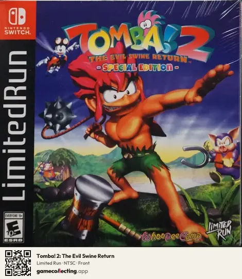 Tomba! 2: The Evil Swine Return Nintendo Switch, NTSC box front