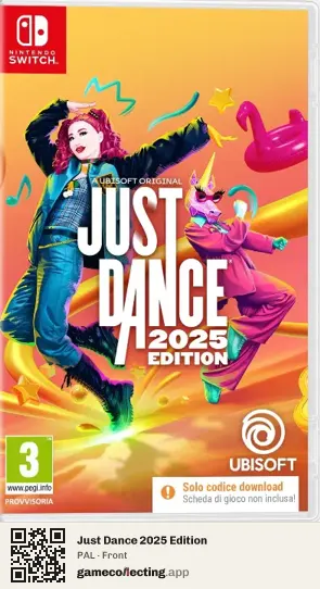 Just Dance 2025 Edition Nintendo Switch, PAL box front