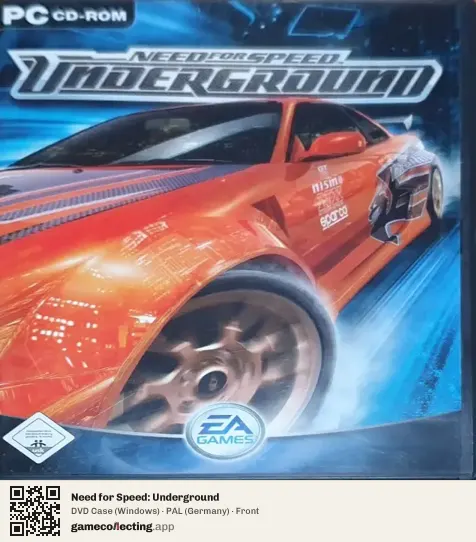 Need for Speed: Underground Computer, Germany box front
