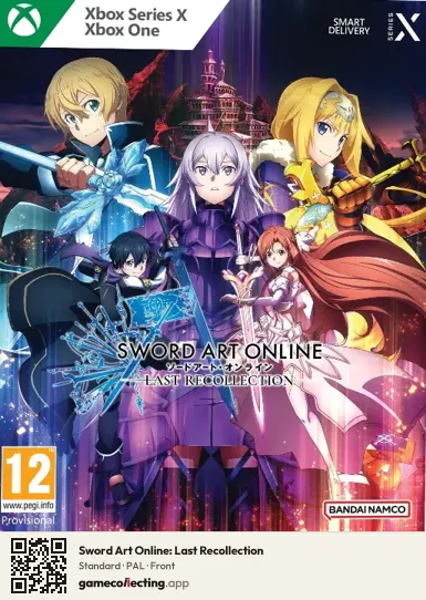 Sword Art Online: Last Recollection Xbox Series X, PAL box front