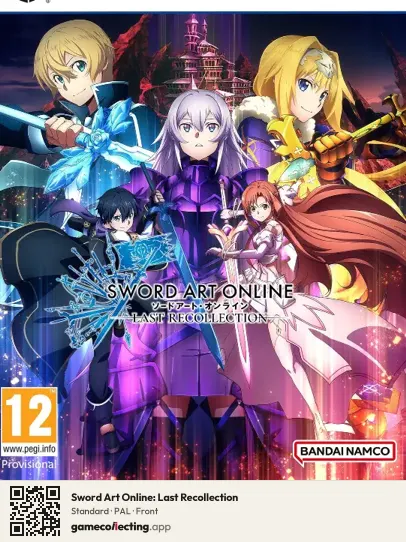 Sword Art Online: Last Recollection PlayStation 5, PAL box front