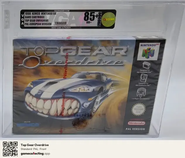 Top Gear Overdrive Nintendo 64, PAL box front