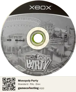 Monopoly Party Xbox, PAL disc