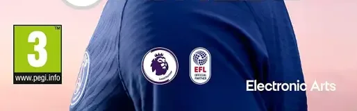 FIFA 22, the PEGI square on its front
