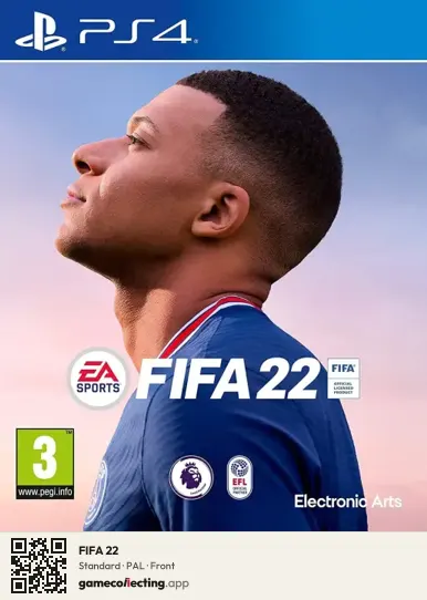 FIFA 22 PlayStation 4, PAL box front
