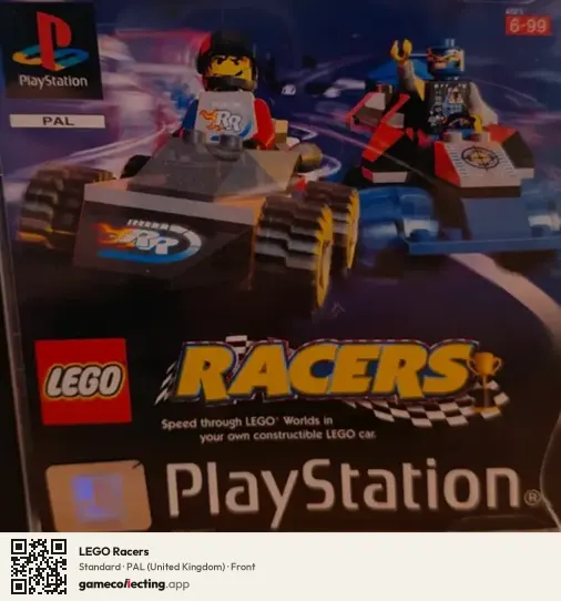 LEGO Racers PlayStation, United Kingdom box front