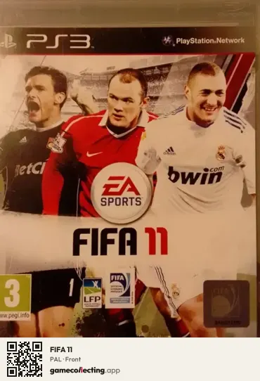 FIFA 11 PlayStation 3, PAL box front