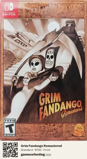 Grim Fandango Remastered Nintendo Switch, NTSC box front