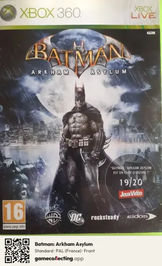 Batman: Arkham Asylum Xbox 360, France box front