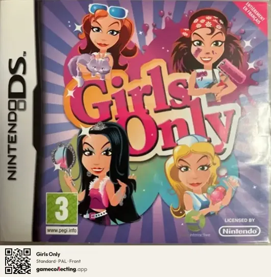 Girls Only Nintendo DS, PAL box front
