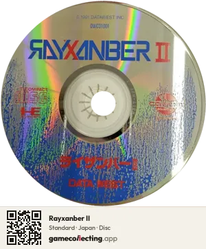 Rayxanber II TurboGrafx-CD, Japan disc