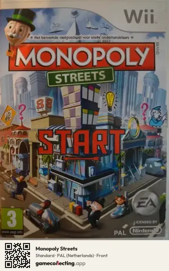 Monopoly Streets Nintendo Wii, Netherlands box front
